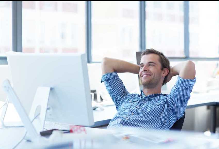 Profissional satisfeito